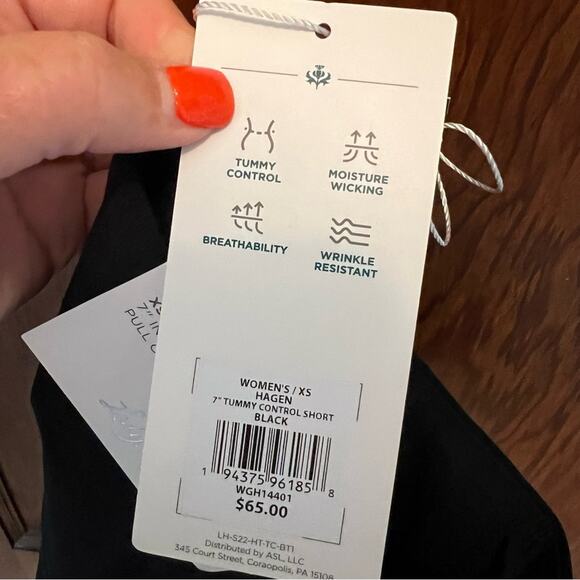 NWT Lady Hagen Women's Tummy Control Golf Short Black XS - Picture 11 of 11